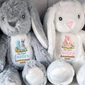 My First Easter Personalized Plush With Bunny And Easter Eggs - Personalized Stuffed Bunny - KID596_BUN