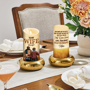 To My Wife You Are My Queen Forever - Personalized LED Candle