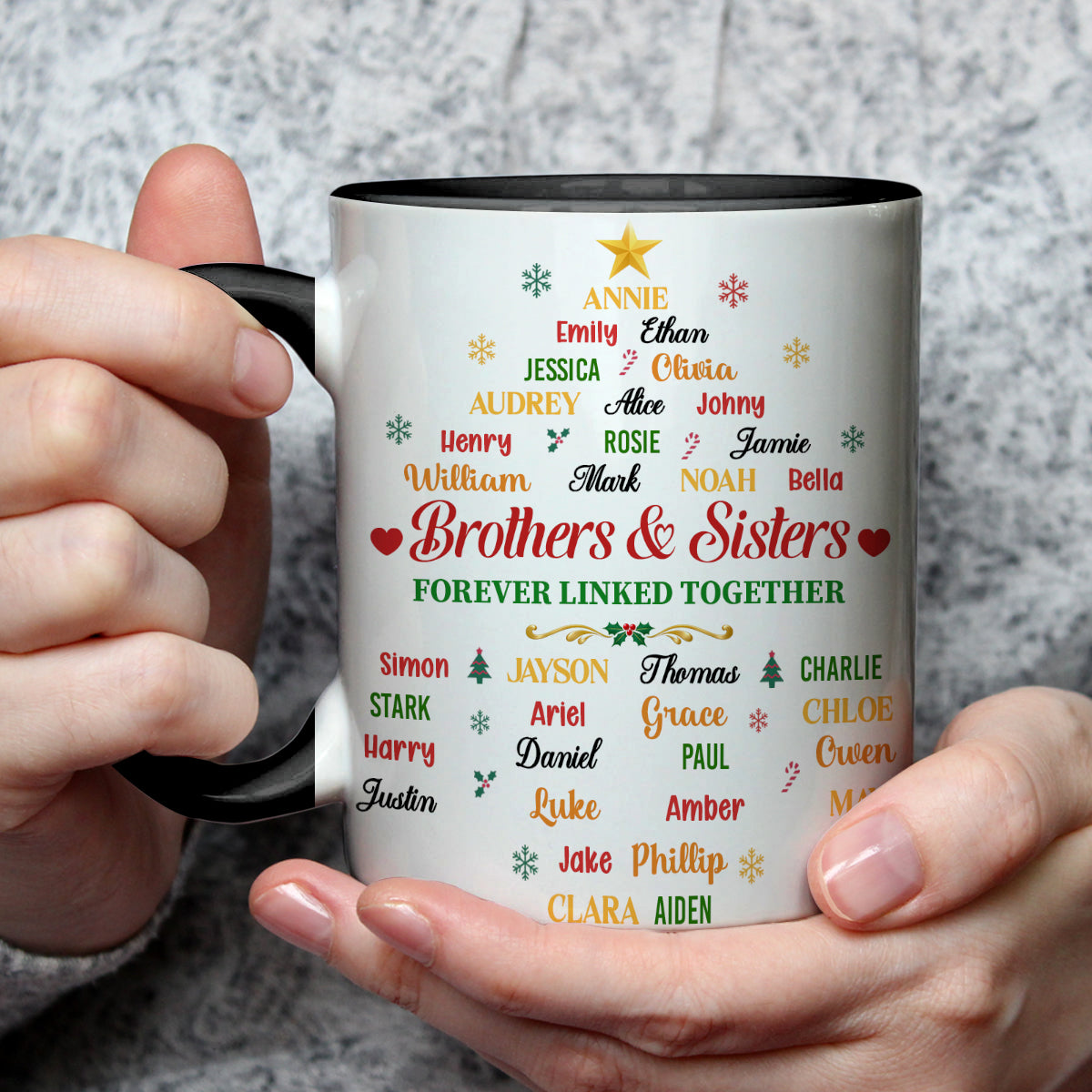 Our Bond Grows With Time - Personalized Accent Mug