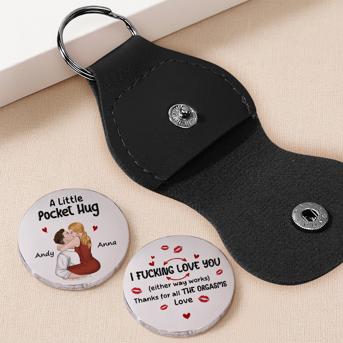 Thanks For All The Things You Did - Personalized Pocket Hug - Christmas Gift For Husband