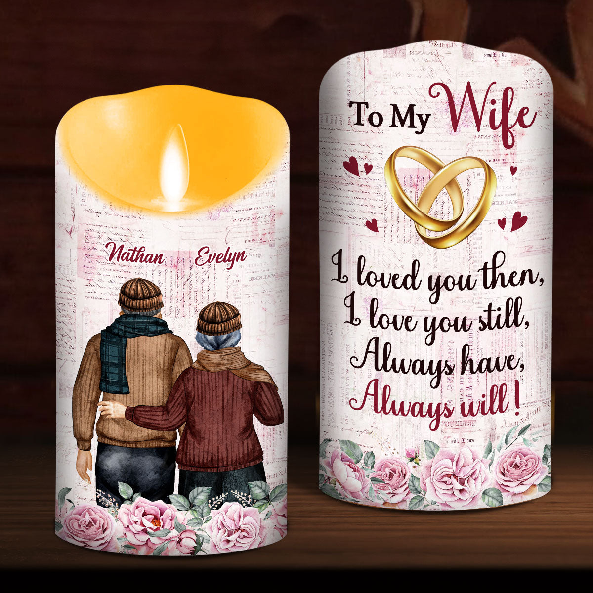 Love You Still - Personalized LED Candle