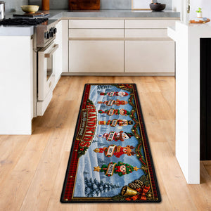Little Christmas Blessings personalized runner rug