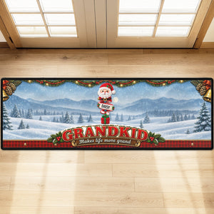Little Christmas Blessings personalized runner rug