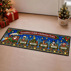 Little Passengers Christmas personalized runner rug