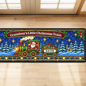 Little Passengers Christmas personalized runner rug