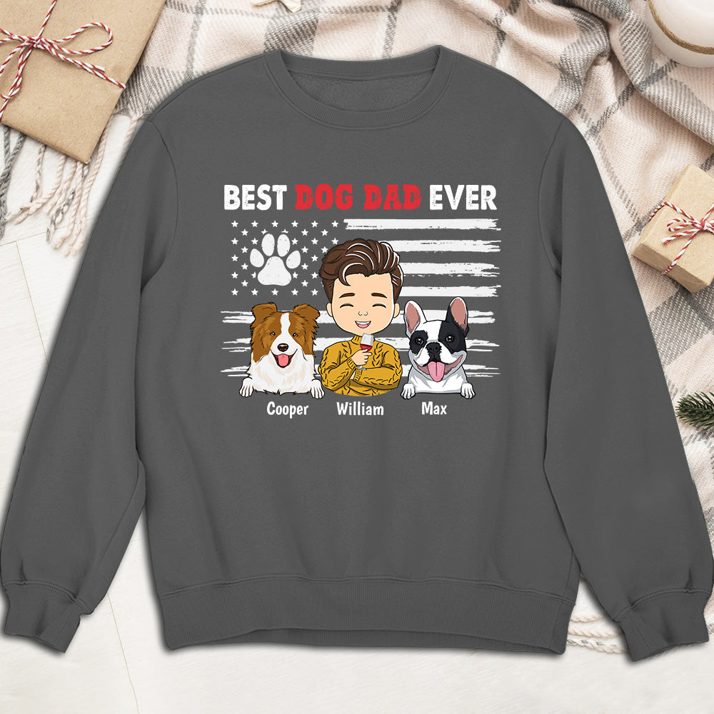 My Best Dad personalized sweatshirt dark grey