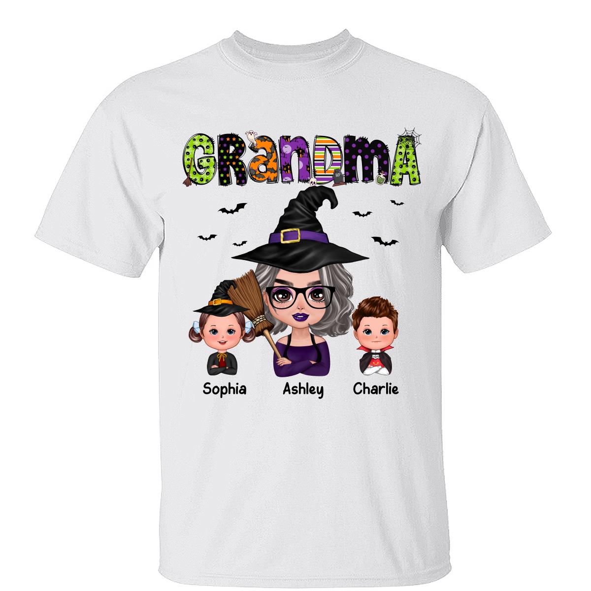 Doll Grandma Halloween Pattern Personalized Shirt
