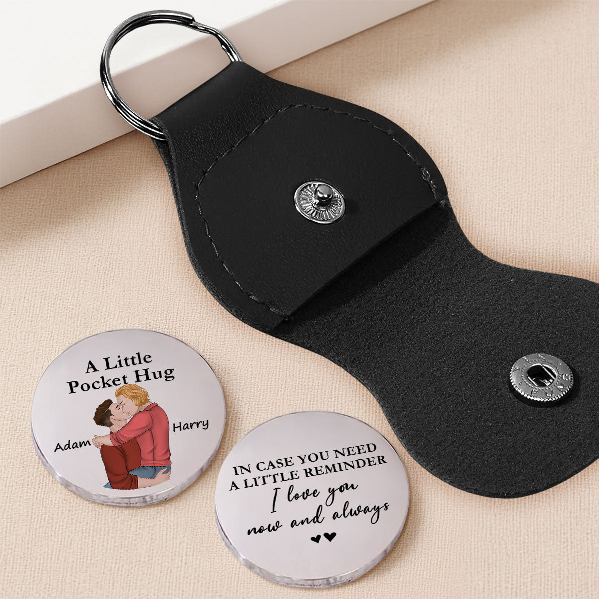Love You Now And Always Ver 2 - Personalized Pocket Hug - Christmas Gift For Husband