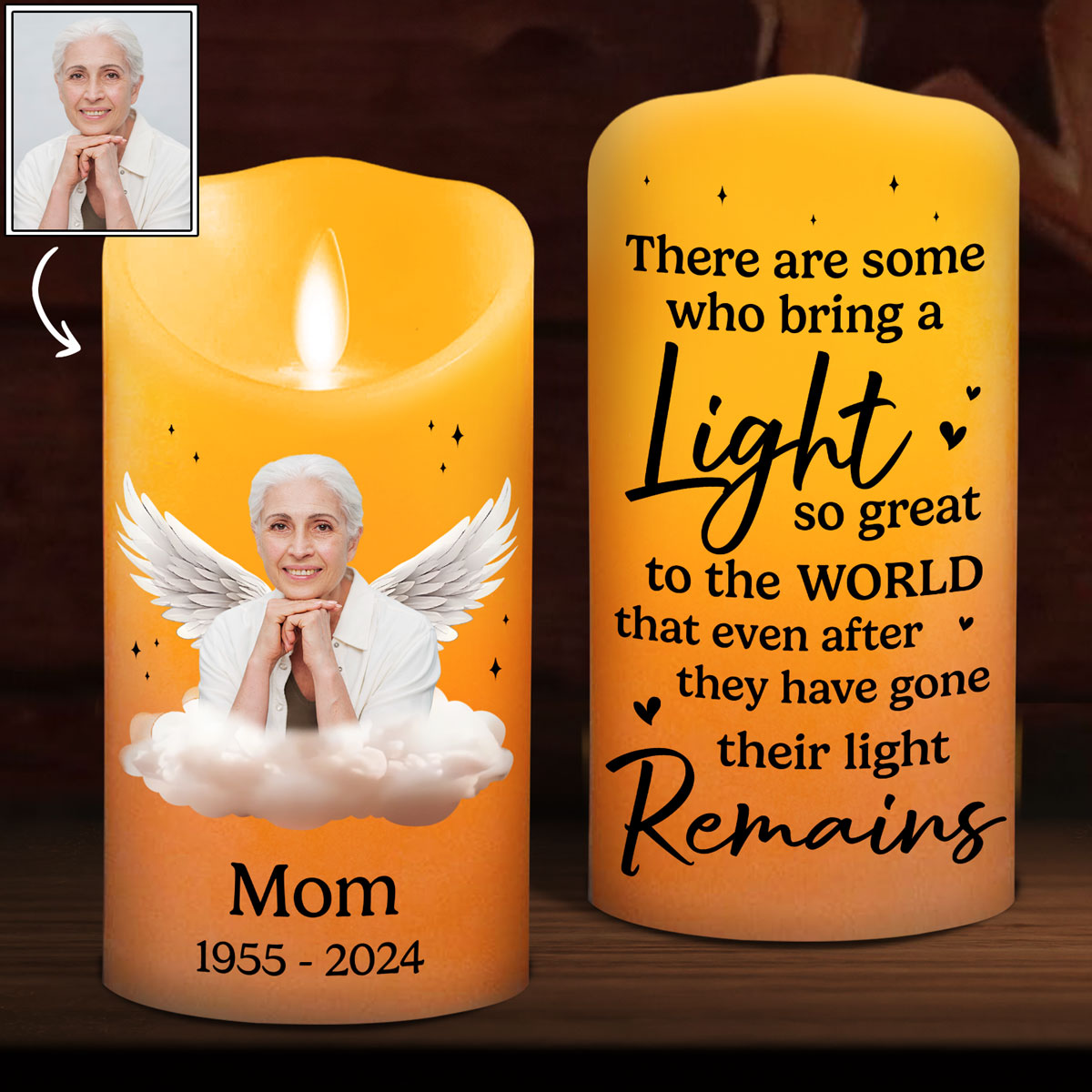 Your Light personalized LED candle