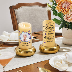 Your Wings Were Ready personalized LED candle