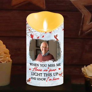 Light This Up When You Miss Me LED candle