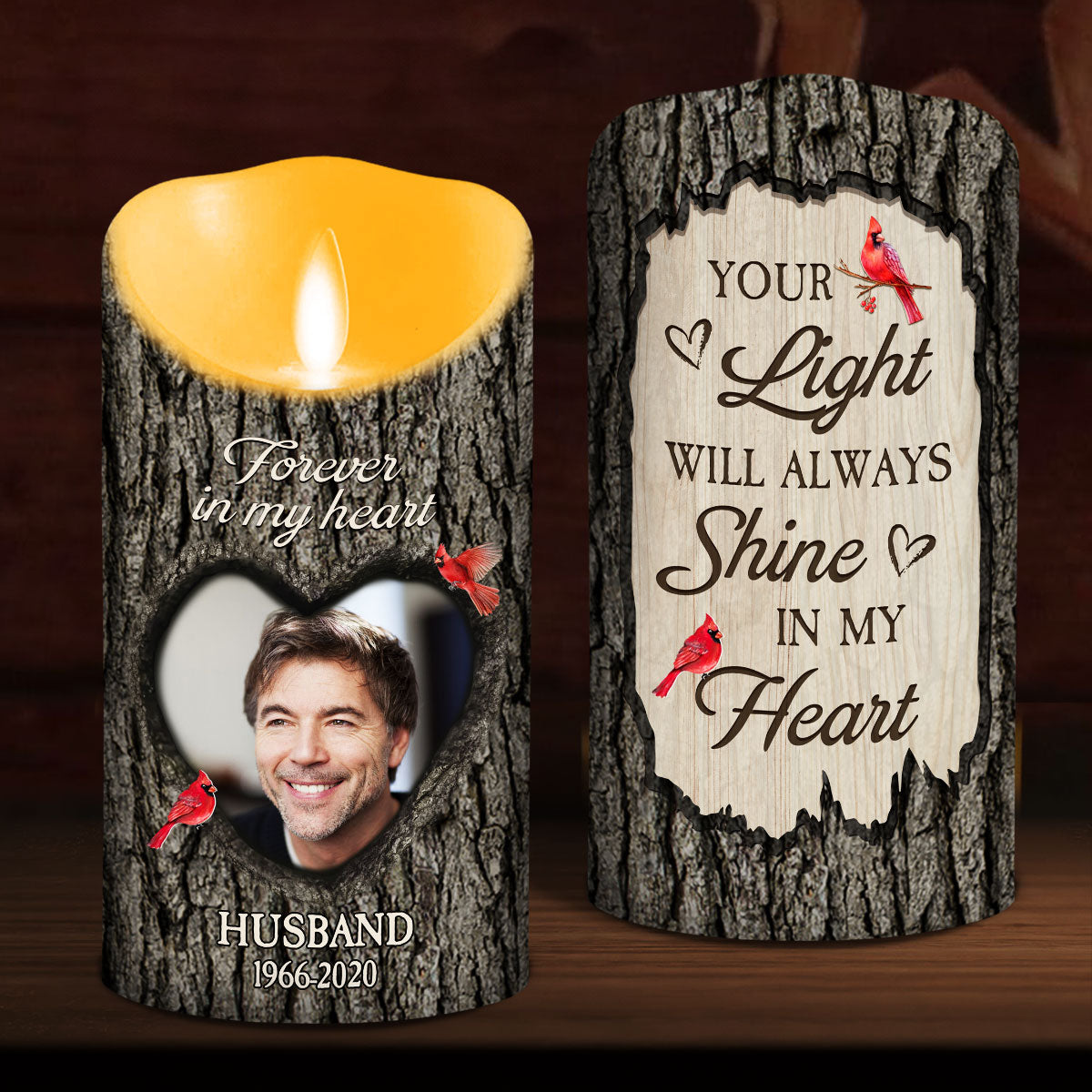 You Are Always On My Mind personalized LED candle