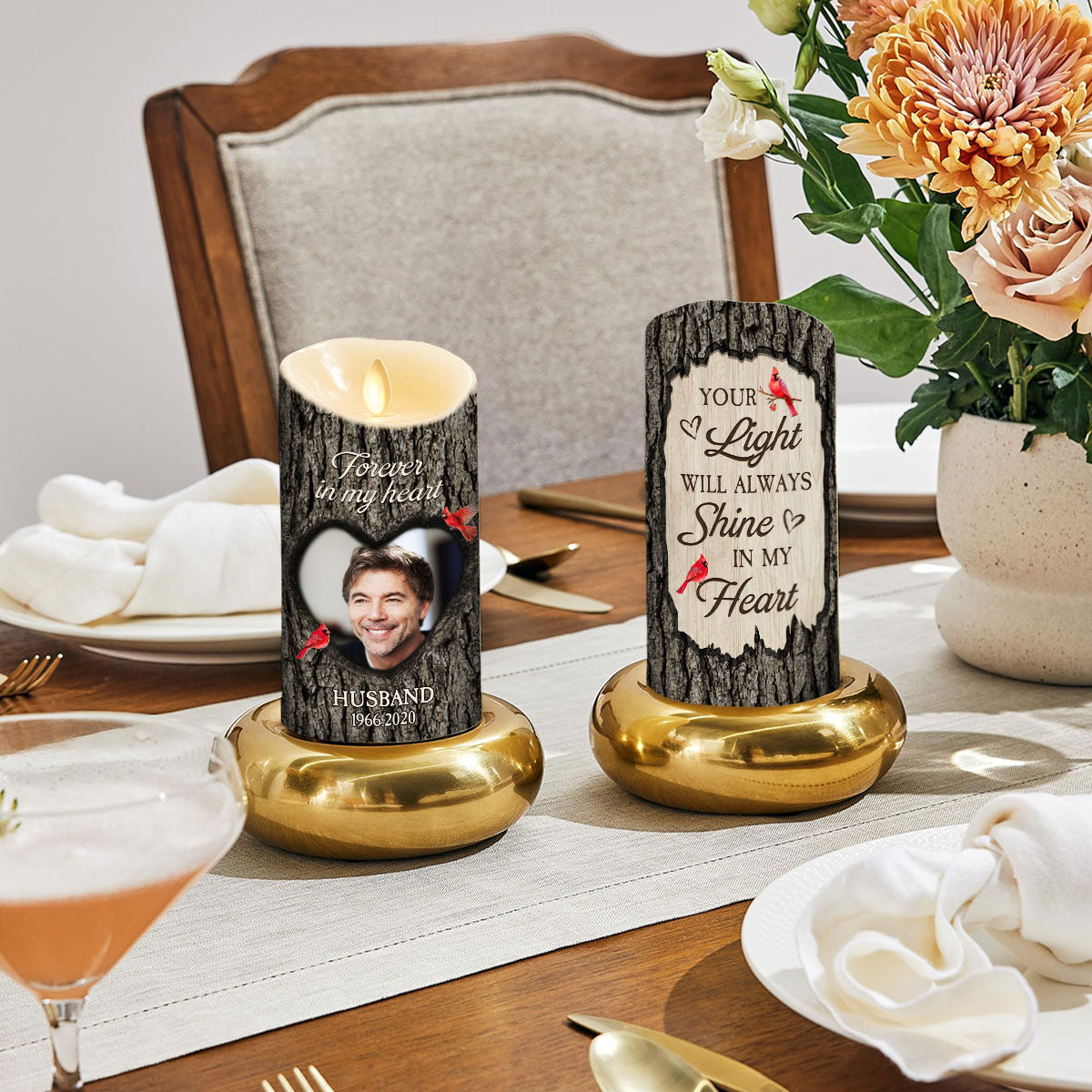 You Are Always On My Mind personalized LED candle