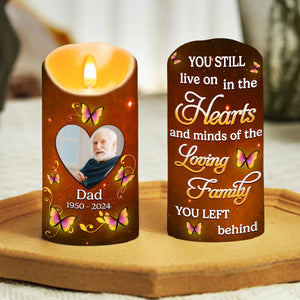 In My Heart Forever personalized LED candle