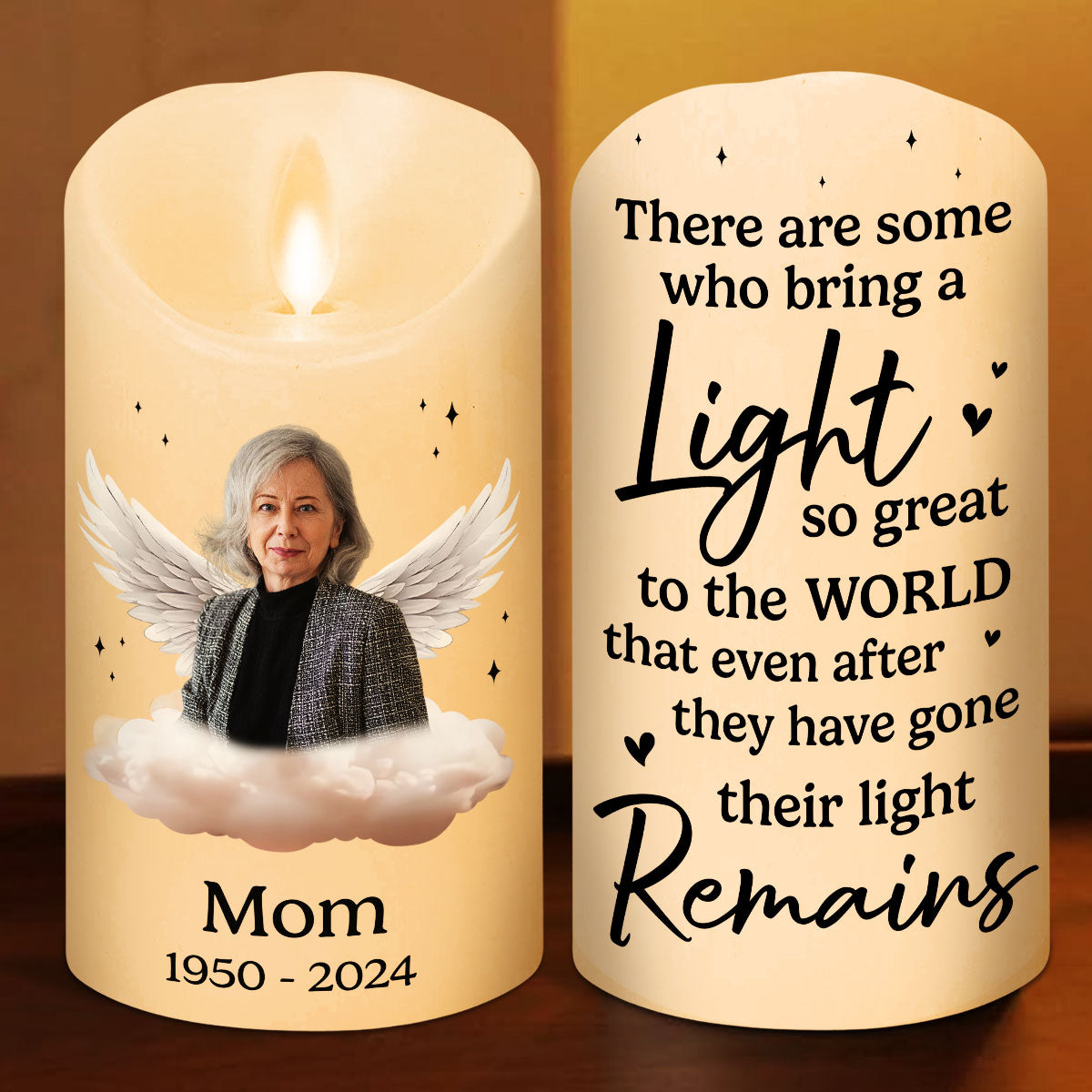 Your Light personalized LED candle