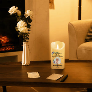 When Tomorrow Starts personalized LED candle