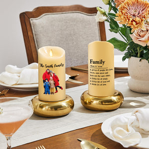 A Group Of People Who Love Each Other personalized LED candle