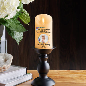 When Tomorrow Starts personalized LED candle