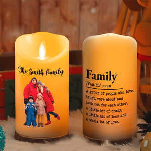 A Group Of People Who Love Each Other personalized LED candle