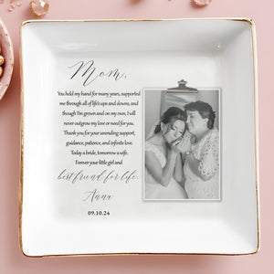 Forever Your Daughter And Friend Jewelry Dish - Personalized Custom Jewelry Dish - MOM001_SCRD