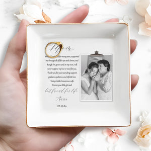 Forever Your Daughter And Friend Jewelry Dish - Personalized Custom Jewelry Dish - MOM001_SCRD