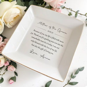 Gift Of Loving You Jewelry Dish For Mother - Personalized Custom Jewelry Dish - MOM003_SCRD