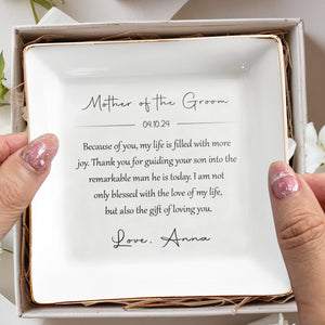 Gift Of Loving You Jewelry Dish For Mother - Personalized Custom Jewelry Dish - MOM003_SCRD