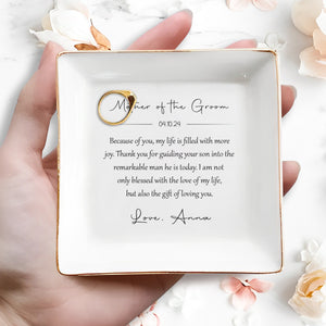 Gift Of Loving You Jewelry Dish For Mother - Personalized Custom Jewelry Dish - MOM003_SCRD