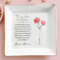 To My Mom On My Wedding Day Infinite Love Jewelry Dish - Personalized Custom Jewelry Dish - MOM004_SCRD