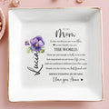 To Our Family You Are The World - Personalized Custom Jewelry Dish - MOM012_SCRD