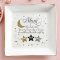 Whole Night Sky Stars And Moon Love Message - Personalized Custom Jewelry Dish - MOM028_SCRD