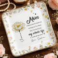 I Know You've Loved Me, Elegant Floral Design - Personalized Custom Jewelry Dish, Ceramic Dish, Square Shape - MOM148_SCRF
