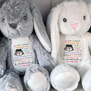 Dear Mommy, This Mother's Day Bunny - Personalized Stuffed Bunny - MOM152_BUN