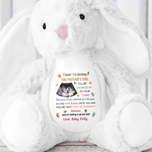 Dear Mommy, This Mother's Day Bunny - Personalized Stuffed Bunny - MOM152_BUN