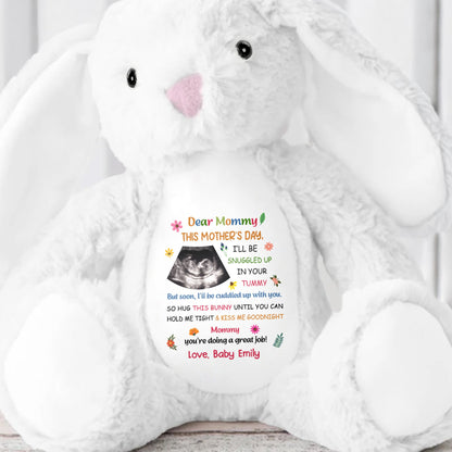 Dear Mommy, This Mother's Day Bunny - Personalized Stuffed Bunny - MOM152_BUN