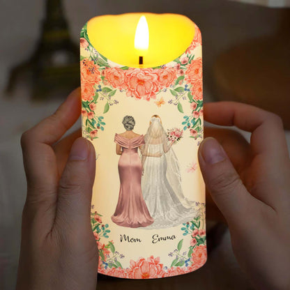 To My Mother, As I Step Into This New Chapter - Personalized Custom LED Candle - MOM152_LECA