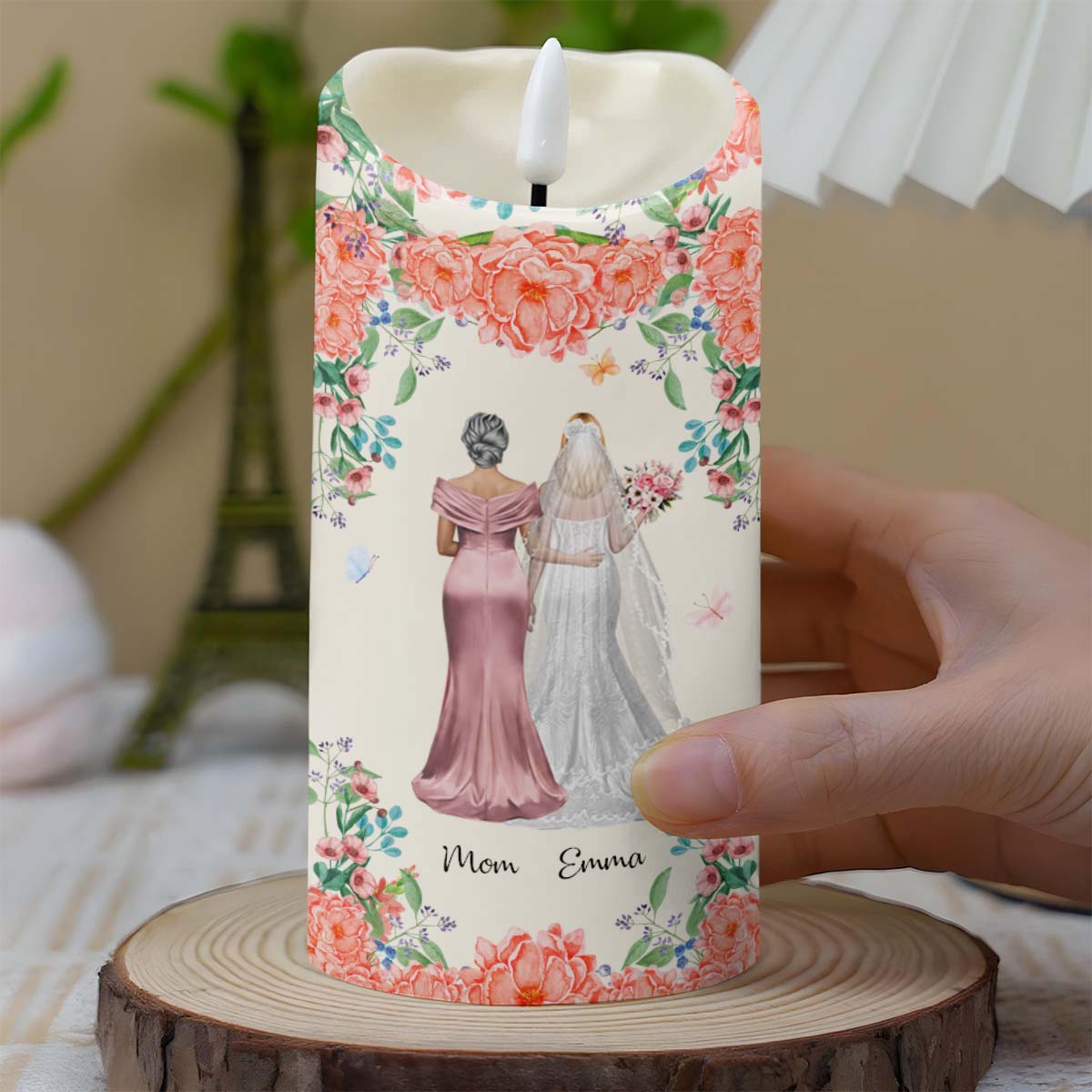 To My Mother, As I Step Into This New Chapter - Personalized Custom LED Candle - MOM152_LECA
