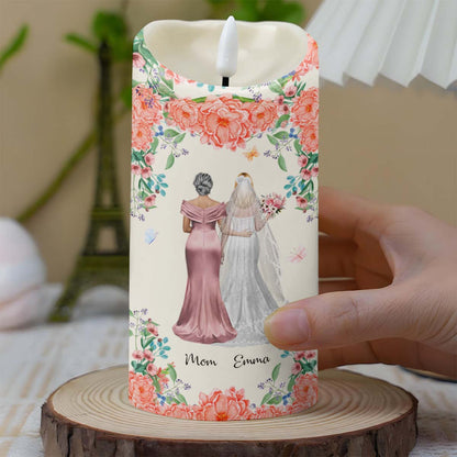 To My Mother, As I Step Into This New Chapter - Personalized Custom LED Candle - MOM152_LECA