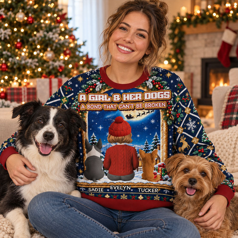 Forever Bound By Love - Personalized All-Over-Print Sweatshirt