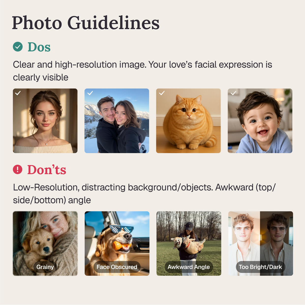 Photo guidelines