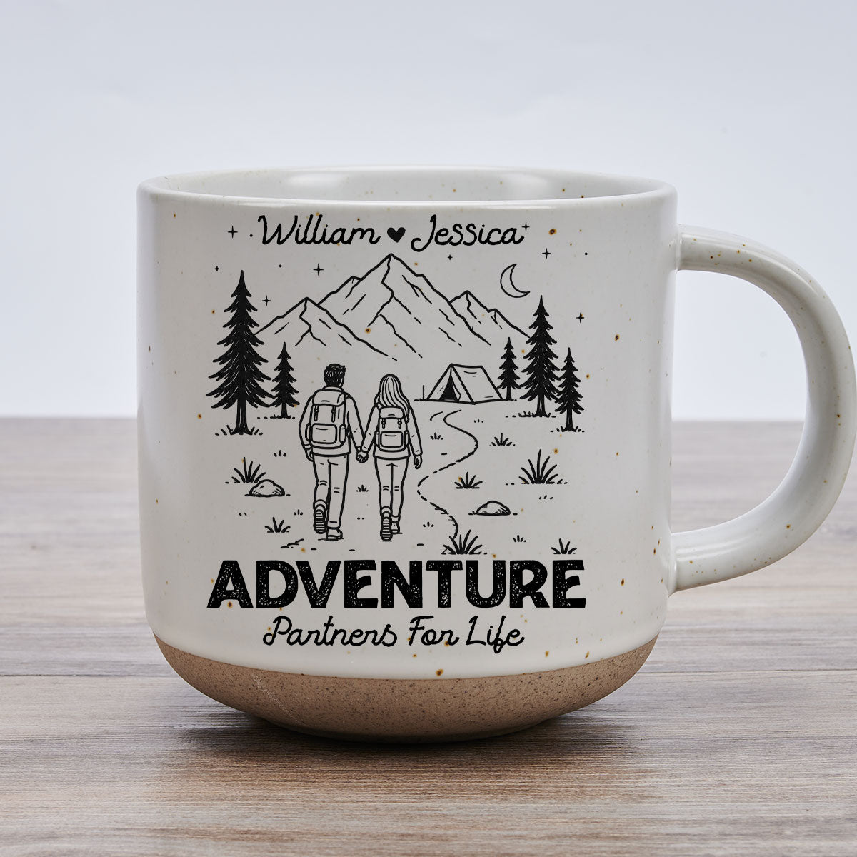 Forever Adventure Partners - Personalized Pottery Mug
