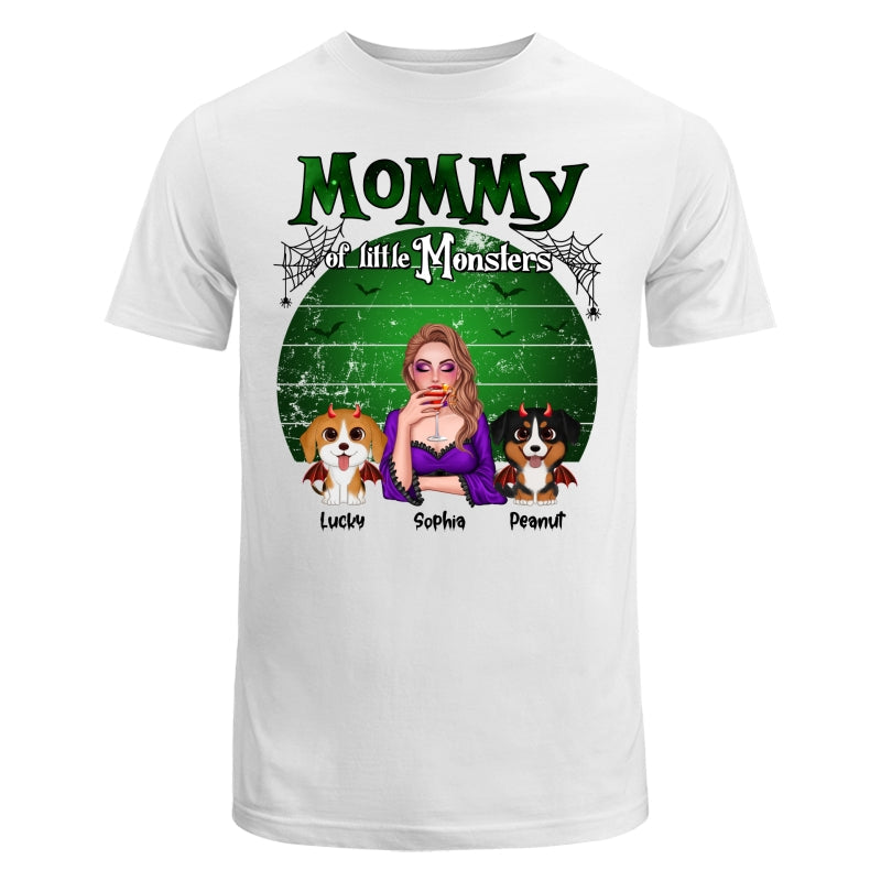 Mommy Of The Monsters Halloween Green Retro Personalized Shirt