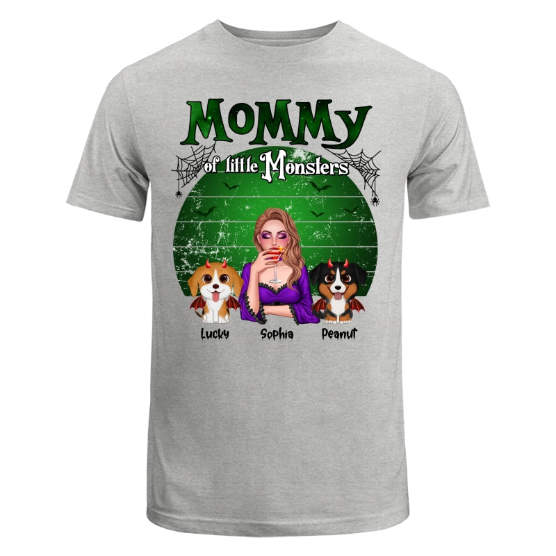Mommy Of The Monsters Halloween Green Retro Personalized Shirt
