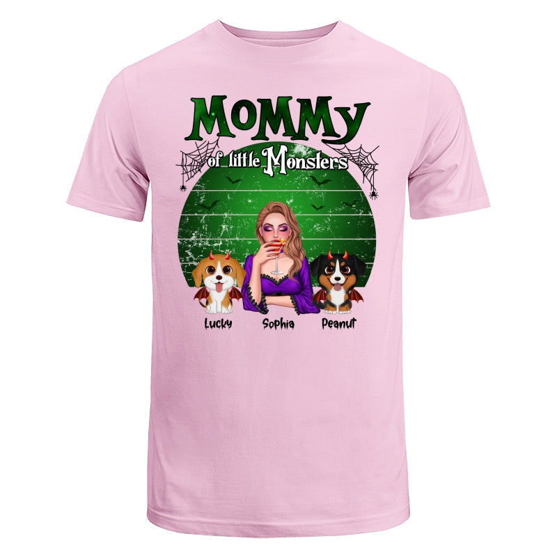 Mommy Of The Monsters Halloween Green Retro Personalized Shirt