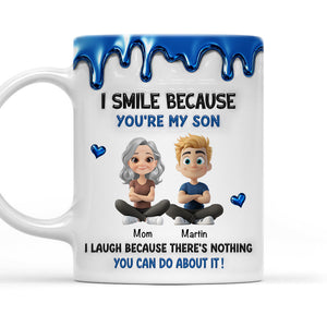 Smile Because You Are My Daughter personalized 3D inflated effect mug