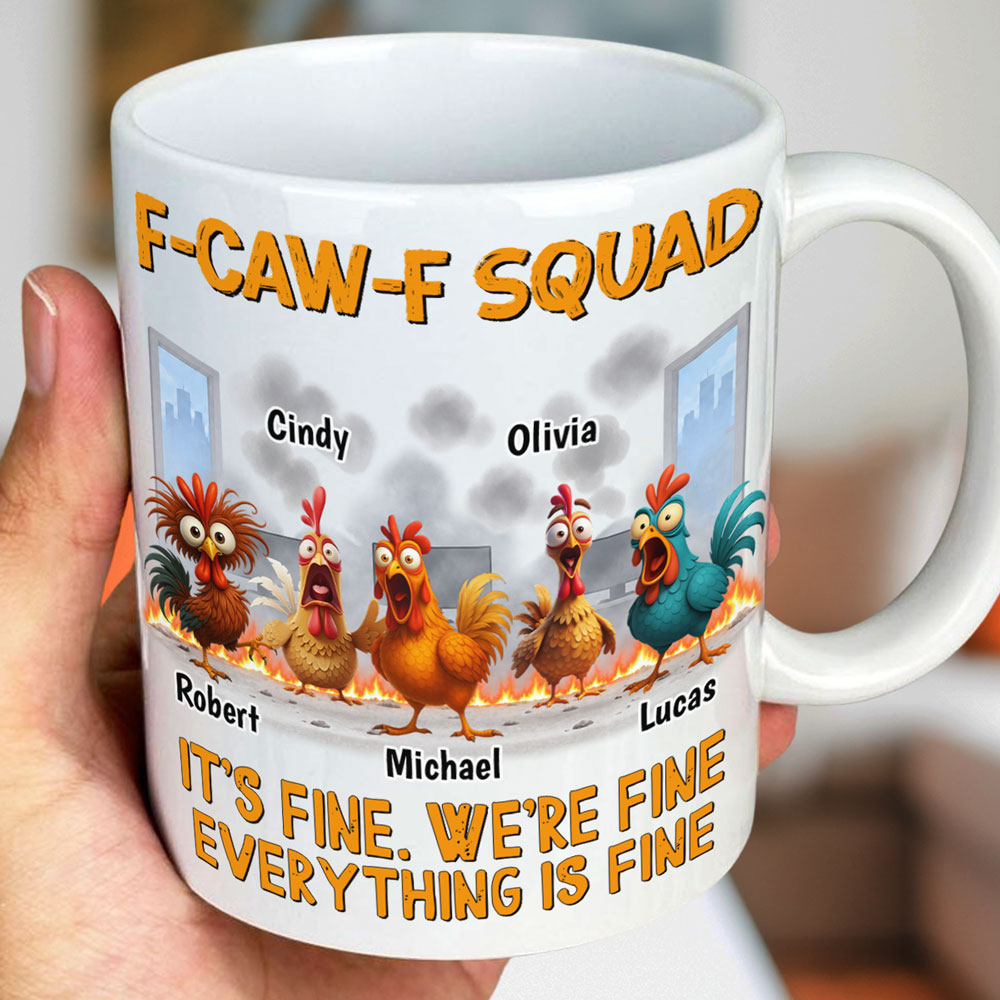 F-caw-f Fine personalized coffee mug