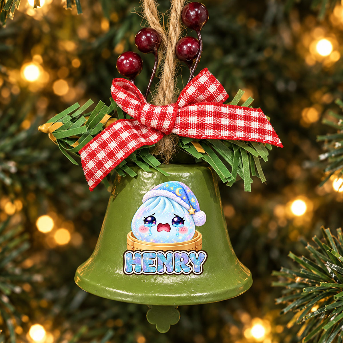 My Jolly Dumpling - Personalized Metal Bell Ornament