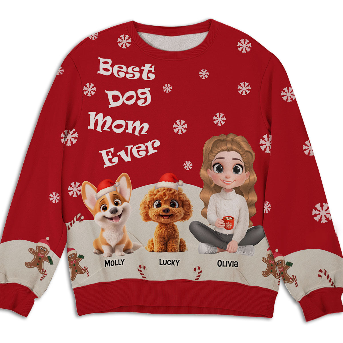 This Is How I Show My Dog - Personalized All-Over-Print Sweatshirt