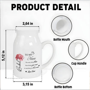 To My Niece, The Only Thing Better, Flowers - Personalized Ceramic Flower Vase