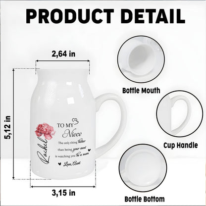To My Niece, The Only Thing Better, Flowers - Personalized Ceramic Flower Vase